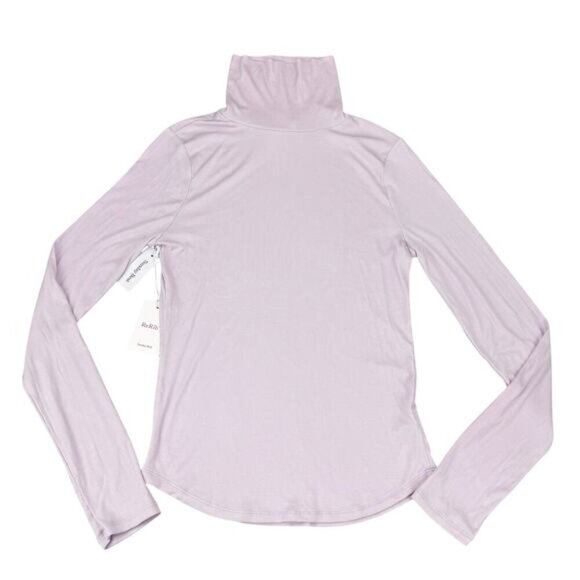 NWT SUNDAY BEST Aritzia Community Freshman Long Sleeve Ribbed Turtleneck Medium - Picture 3 of 6